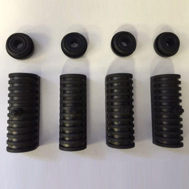 8 X Pieces Latex Rubber Grommets Support Cushion Harley Davidson Road King Hard Saddle Bag 90764-93 / 11464