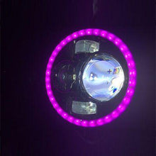 Load image into Gallery viewer, 7&quot; DAYMAKER Black Angel Eye PINK HALO Projector HID LED Light Bulb Headlight Motorcycle Yamaha Roadstar 1600 / 1700