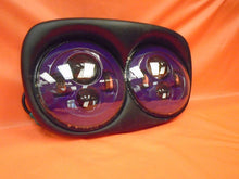 Load image into Gallery viewer, DUAL 7&quot; PURPLE DAYMAKER LED ROAD GLIDE Light Bulb Headlight Motorcycle Harley Bezel