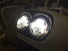 Load image into Gallery viewer, DUAL 7&quot; DAYMAKER 2014  HID LED Replacement ROAD GLIDE Chrome Light Bulb Headlight Harley Bezel