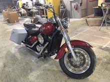 Load image into Gallery viewer, Kawasaki Vulcan &amp; Classic 800 Series 6&quot; Extended Stretched Saddlebags Trendsetter Right Side Cut Out