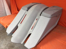Load image into Gallery viewer, Harley Davidson 6&quot; Trendsetter Extended Saddlebag LED Fender Kit - No Cut Outs 6 x 9 Speaker Lids / 2014