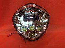 Load image into Gallery viewer, Victory Cross Country DAYMAKER With bottom Halo Chrome Projector HID LED Light Bulb Headlight Motorcycle