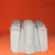 Load image into Gallery viewer, Honda VTX 1300 / 1800 5&quot; Extended Stretched Saddlebags Rear Fender No Cut Outs Dual 6.5&quot; Speaker Lids