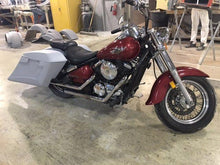 Load image into Gallery viewer, Kawasaki Vulcan &amp; Classic 800 Series 6&quot; Extended Stretched Saddlebags Trendsetter Right Side Cut Out