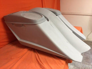 Harley Davidson 6" Trendsetter Extended Saddlebag Fender Kit - No Cut Outs Dual 6 X 9 Speaker Lids / 2014