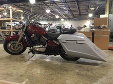 Load image into Gallery viewer, Kawasaki Vulcan &amp; Classic 800 Series 6&quot; Extended Stretched Saddlebags Trendsetter Right Side Cut Out