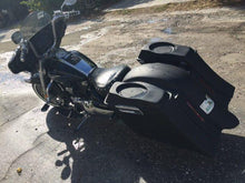 Load image into Gallery viewer, Suzuki C50 / C90 Boulevard 6&quot; Out &amp; Down Saddlebags Fender, No Cut Outs Lids &amp; Rail Kit