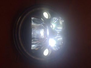 7" DAYMAKER Killer Replacement Black Projector HID LED Light Bulb Headlight Motorcycle Harley