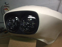 Load image into Gallery viewer, DUAL 7&quot; DAYMAKER HID LED Replacement ROAD GLIDE Black Light Bulb Headlight Motorcycle Harley Bezel