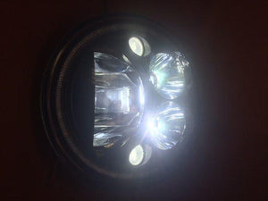 7" DAYMAKER Killer Replacement Black Projector HID LED Light Bulb Headlight Motorcycle Harley