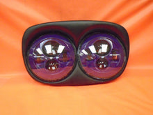 Load image into Gallery viewer, DUAL 7&quot; PURPLE DAYMAKER LED ROAD GLIDE Light Bulb Headlight Motorcycle Harley Bezel