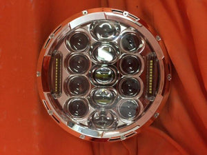 7" DAYMAKER 75W CHROME Projector HID LED Light Bulb Headlight Motorcycle Kawasaki Vulcan Nomad 1500 / 1600