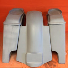 Load image into Gallery viewer, Harley Davidson 4" Extended Stretched Saddlebags 6.5" Speaker Lids &amp; Replacement Fender 89 - 08