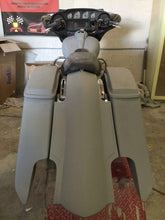 Load image into Gallery viewer, Harley Davidson 6&quot; Trendsetter Extended Saddlebag LED Fender Kit - Dual Cut Outs Dual 6x9&quot; Speaker Lids