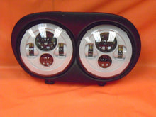 Load image into Gallery viewer, DUAL 7&quot; WHITE DAYMAKER 2014  LED ROAD GLIDE Light Bulb Headlight Harley Bezel