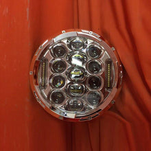 Load image into Gallery viewer, 7&quot; DAYMAKER 75W CHROME Projector HID LED Light Bulb Headlight Motorcycle Harley