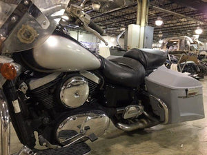 Kawasaki Nomad Vulcan 1500 6" Extended Stretched BOLT ON Trendsetter Bags Rear Fender Dual Cut Out