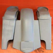 Load image into Gallery viewer, Harley Davidson 4" Extended Stretched Saddlebags 6 x 9 Speaker Lids &amp; Replacement Fender 89 - 08