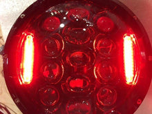 Load image into Gallery viewer, 7&quot; DAYMAKER 75W CHROME Projector HID LED Light Bulb Headlight Motorcycle Harley with RED HALO