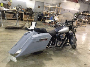 Kawasaki Nomad Vulcan 1500 6" Extended Stretched BOLT ON Trendsetter Bags Rear Fender Dual Cut Out