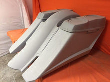 Load image into Gallery viewer, Harley Davidson 6&quot; Trendsetter Extended Saddlebag Fender Kit - No Cut Outs Dual 6.5&quot; Speaker Lids / 2014
