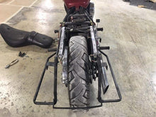 Load image into Gallery viewer, Kawasaki Vulcan &amp; Classic 800 Series 6&quot; Extended Stretched Saddlebags Trendsetter Right Side Cut Out