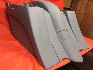 Honda VTX 1800 / 1300 6" Extended Stretched BOLT ON Out & Down Bags Rear Fender Rails No Cut Outs
