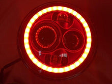 Load image into Gallery viewer, 7&quot; DAYMAKER Replacement RED With Red Halo Projector HID LED Light Bulb Headlight Motorcycle Harley