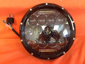 7" DAYMAKER 75W BLACK Projector HID LED Light Bulb Headlight Motorcycle Kawasaki Vulcan Nomad 1500 / 1600