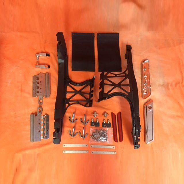 One Touch Latch Saddlebag Lids Hardware Cover Kit for 2014 / 2015 Harley Touring Softail Saddlebag Lids