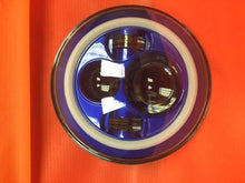 Load image into Gallery viewer, 7&quot; DAYMAKER Replacement BLUE With BLUE Halo Projector HID LED Light Bulb Headlight Motorcycle Harley