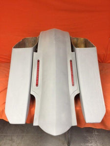 Harley Davidson 6" Trendsetter Extended Saddlebag LED Fender Kit - No Cut Outs No Lids / 2014