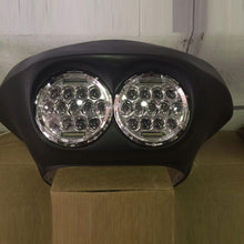 Load image into Gallery viewer, DUAL 7&quot; DAYMAKER 2014  75 WATT LED Replacement ROAD GLIDE Chrome Light Bulb Headlight Harley Bezel