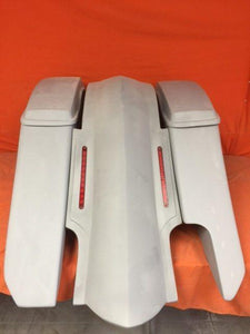 Harley Davidson 6" Trendsetter Extended Saddlebag LED Fender Kit - Right Side Cut Out Lids / 2014