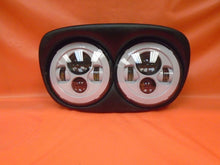 Load image into Gallery viewer, DUAL 7&quot; WHITE DAYMAKER LED ROAD GLIDE Light Bulb Headlight Motorcycle Harley Bezel