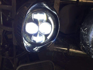 Honda VTX 1300 / 1800 C / R / S - 5 3/4" DAYMAKER Chrome HID LED Light Bulb Headlight Motorcycle 5.75" Mount