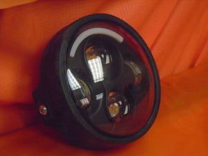 5 3/4" DAYMAKER Yamaha Star Roadliner Stratoliner XV1900A BLACK Projector HID LED Light Bulb Headlight Motorcycle