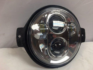 Honda VTX 1300 / 1800 C / R / S - 5 3/4" DAYMAKER Halo Chrome HID LED Light Bulb Headlight Motorcycle 5.75" Mount