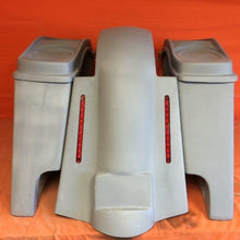 Load image into Gallery viewer, Harley Davidson 4" Extended Stretched Saddlebags Dual 6 x 9 Speaker Lids &amp; LED Replacement Fender 89 - 08
