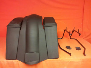 Yamaha Roadstar 1999 - 2007 6" Extended Stretched Saddlebags Rear Fender & lids No Cut Outs