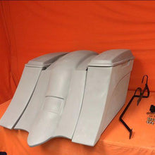 Load image into Gallery viewer, Suzuki C50 / C90 Boulevard 6&quot; Out &amp; Down Saddlebags Fender, No Cut Outs Lids &amp; Rail Kit