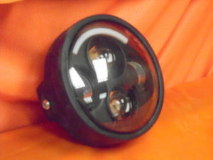 5 3/4" DAYMAKER Yamaha Star Roadliner Stratoliner XV1900A BLACK Projector HID LED Light Bulb Headlight Motorcycle