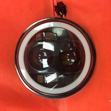 Load image into Gallery viewer, 5 3/4&quot; DAYMAKER With FULL Halo Replacement Black Projector HID LED Light Bulb Headlight Motorcycle Harley 5.75&quot;