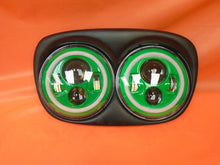 Load image into Gallery viewer, DUAL 7&quot; GREEN DAYMAKER GREEN HALO LED ROAD GLIDE Black Light Bulb Headlight Motorcycle Harley Bezel