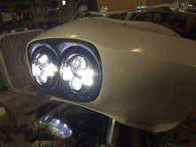Load image into Gallery viewer, DUAL 7&quot; DAYMAKER 2014  HID LED Replacement ROAD GLIDE Black Light Bulb Headlight Motorcycle Harley Bezel