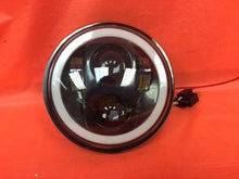 Load image into Gallery viewer, 5 3/4&quot; DAYMAKER With FULL Halo Replacement Black Projector HID LED Light Bulb Headlight Motorcycle Harley 5.75&quot;