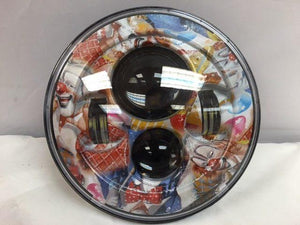 7" DAYMAKER Replacement Clownin Design Projector HID LED Light Bulb Headlight Motorcycle Harley