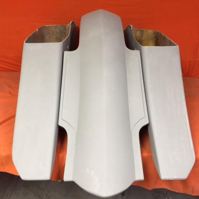 Harley Davidson 6 Trendsetter Extended Saddlebag Fender Kit - No Cut Outs No Lids / 2014