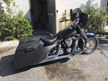 Load image into Gallery viewer, Yamaha Roadstar 1999 - 2007 6&quot; Extended Stretched Saddlebags &amp; Side Covers Rear LED Fender &amp; lids No Cut Outs